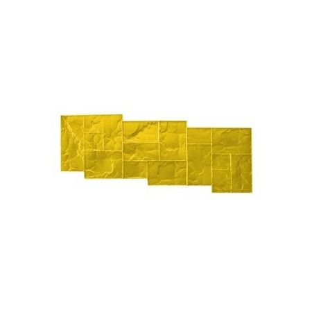 Bon Tool Texture Mat - Tri-Ashlar Slate - Yellow 32-537